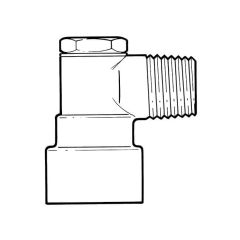 GASM8 Bayonet Angled Cooker Socket - 1/2" BSP TM