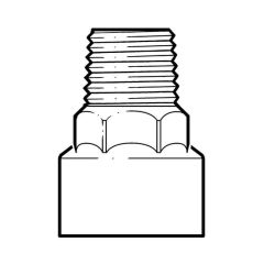 GASM8 Bayonet Straight Cooker Socket - 1/2" BSP TM