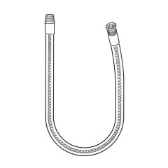 GASM8 Micropoint Straight Plug-In Bayonet Gas Hose - 1500mm