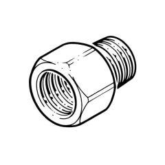 GASM8 NPT to BSP Adaptor - 1/4" NPT TF x 1/4" BSP TM