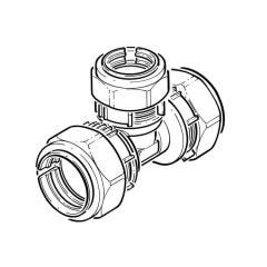 GFS® Branch Reduced Tee - DN20 x DN20 x DN15