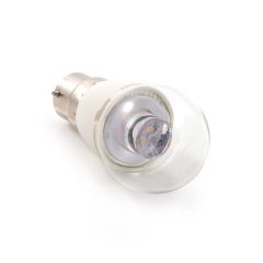 LED Globe Bulb - 5W BC Clear, 400 lm