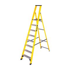 GRP Platform Step Ladder - 8 Treads