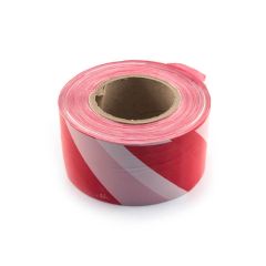 Hazard Barrier Tape - 70mm x 500m Red/White