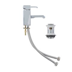 Helena Mono Basin Mixer Tap & Clicker Waste