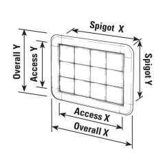 Hidden Access Panel - 155 x 206 (overall Size)