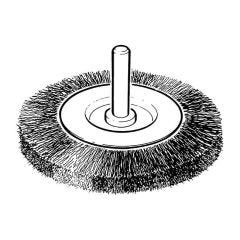 Hilka Shaft Mounted Wheel Brush - 75mm dia.