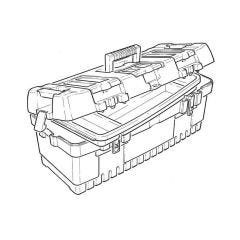 Hilka Tool Box with Tray - 22"