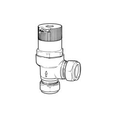 Honeywell Home DU145 Auto By-Pass Valve - 22mm Angled