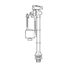 Hydroflo Bottom Entry Float Valve - 10" x 1/2"