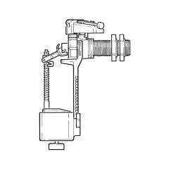 Hydroflo Side Entry Float Valve - 1/2" Plastic Tail