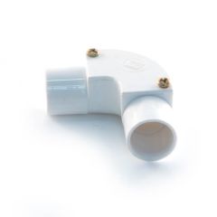 PVC Conduit Inspection Elbow White - 20mm