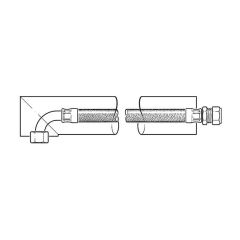 Intaflex Pre Insulated Heat Pump Hoses – 1” BSP F Swivel Elbow x 28mm Comp x 750mm Pair