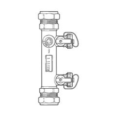 Inta INFBV2850 Heat Pump Flow Balancing Valve with Fill & Flush 10 to 50 l/min