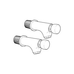 Inta Non-Concussive Wall Mounted Tap, Pair