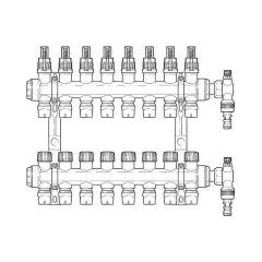 Inta Underfloor Heating Polymer Manifold Push-Fit - 8 Ports