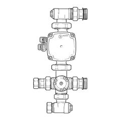 Inta Underfloor Heating Pump Mixer Set