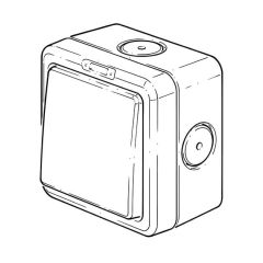 IP66 Rated Switch - 10A, 1 Gang, 2 Way
