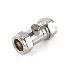 Isolating Valve - 15mm Chrome