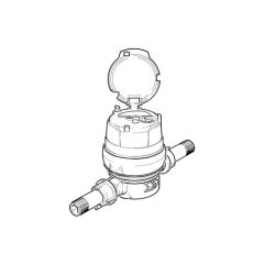 Itron Aquadis+ Cold Water Meter & Unions - 15mm