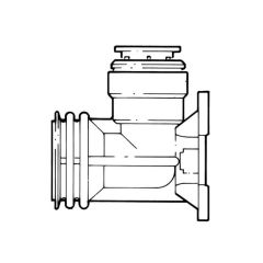 JG Speedfit Back Plate Elbow - 15mm x 1/2" BSP White