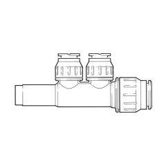 JG Speedfit Plumbing Manifold - 2 Port