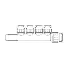 JG Speedfit Plumbing Manifold - 4 Port
