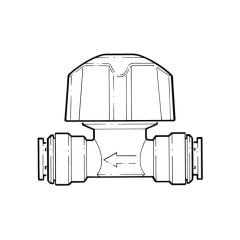 JG Speedfit Push-fit Stop Cock Valve Tap - 15mm