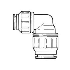 JG Speedfit Reducing Elbow - 22mm x 15mm White