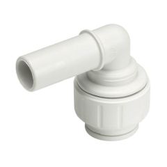 JG Speedfit Stem Elbow - 10mm Pipe x 15mm Stem White