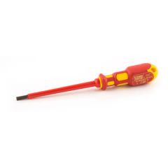 King Dick Insulated Slotted Screwdriver - 5.5 x 125mm