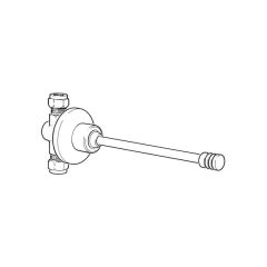 Knee Operated Tap, Concealed Valve - Chrome