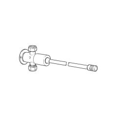 Knee Operated Tap, Exposed Valve - Chrome