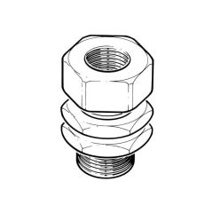 LPG Meter Box Connection with 2 Locking Nuts