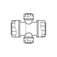 Polyplumb Manifold Double Socket 22 x 10mm, 2 Port