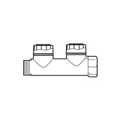 Polyplumb Manifold - BSP 3/4" M x 15mm F, 2 Port