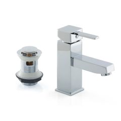 Mariana Monobloc Basin Mixer Tap & Clicker Waste