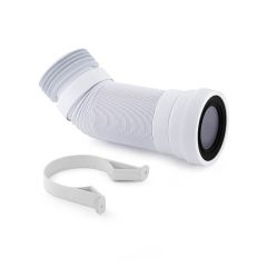 McAlpine Flexible Pan Connector - 238 to 758 mm, White