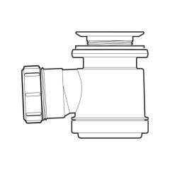 McAlpine Shower Waste Trap - 1.1/2"/40mm, 19mm Water Seal