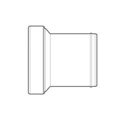 McAlpine Straight W.C. Socket Extension - 102mm Outlet