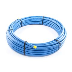 MDPE Blue Mains Water Pipe - 63mm x 25m