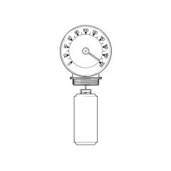 Mechanical Oil Level Gauge - 0 to 2m