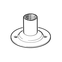 Metal Conduit Dome Cover Galvanised Steel - 20mm