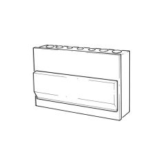 Metal Split Load Unit - 12 Way - (5 + 5) on 2 x RCD +2 on Isolator