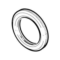 Conduit Lock Ring Milled Edge Galvanised Steel - 20mm