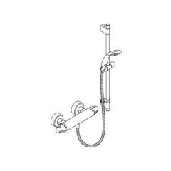 Mira Coda Surface Mounted Bar Valve Shower