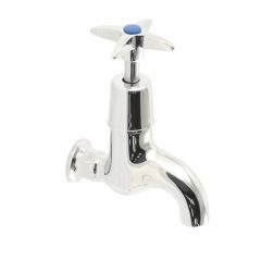 Modern Cross Head Wall Bib Tap - 1/2"