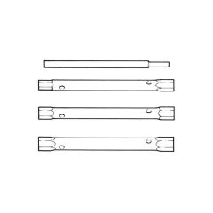 Monobloc Tap Fixing Box Spanners - 4 Pieces