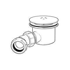 Opella Shower Waste Trap 115mm dia. - 1.1/2"/40mm