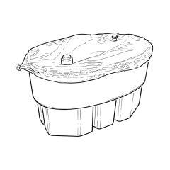 Oval Cold Water Storage Tank Kit 114L - 25 Galls